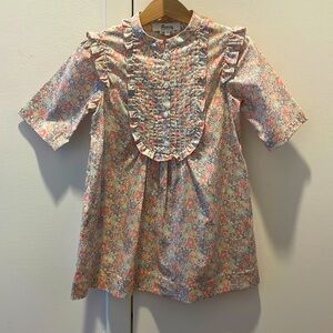 Bonpoint Maruska Liberty Smocked Dress | Powder pink size 4